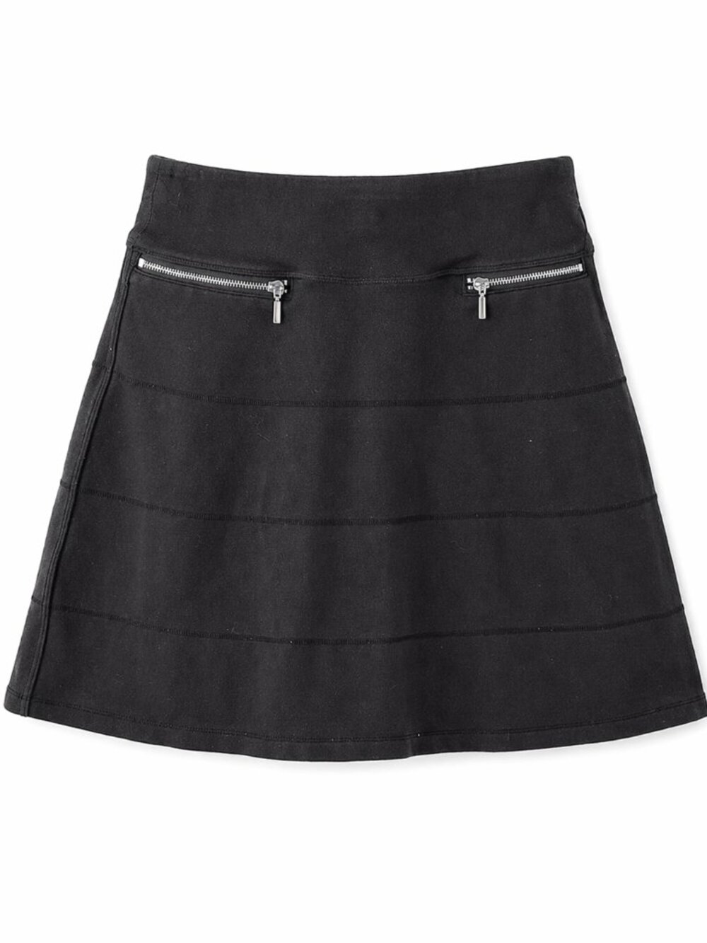 Athleta Black Athletic Skirt | Zip Pocket | Size S